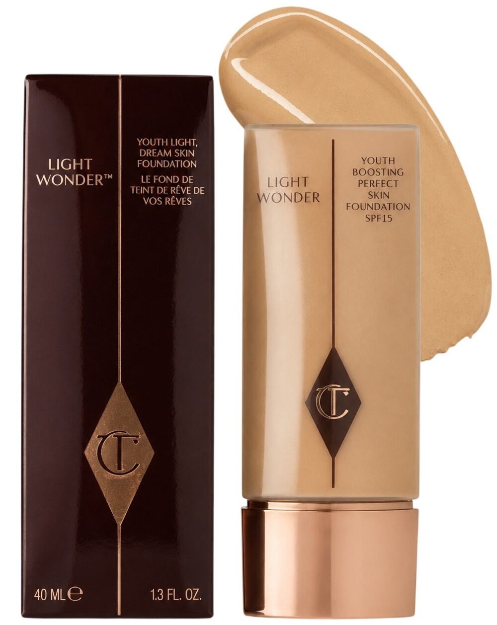 Charlotte Tilbury Light Wonder Foundation in 6 Medium New Sealed in Box